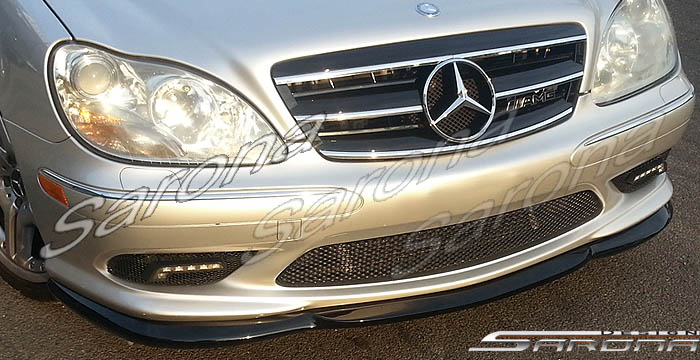 Custom Mercedes S Class  Sedan Front Lip/Splitter (2000 - 2006) - $399.00 (Part #MB-017-FA)